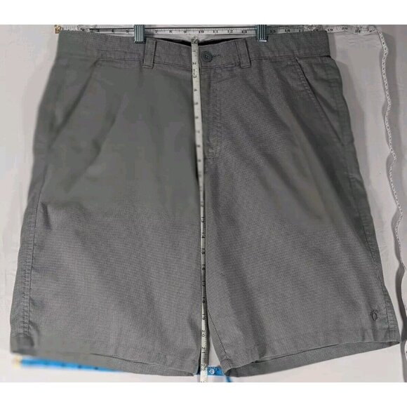 Hang Ten Mens Gray Golf Board Outdoor Shorts 36 10" Inseam Houndstooth Pattern - Picture 1 of 11